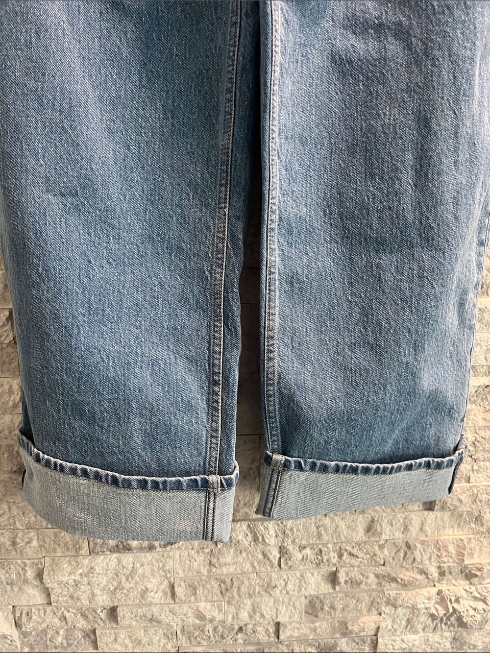 Abercrombie & Fitch Strapless Denim Jumpsuit Sz-M - Picture 14 of 16